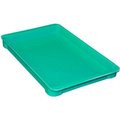 Mfg Tray Molded Fiberglass Toteline Stacking Tote 804008 - 18-3/4"L x 11-7/8"W x 1-3/4"H, Green 8040085113